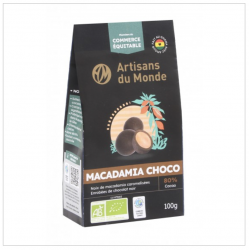 Macadamia enrobées de chocolat noir